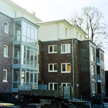 Haus mit neuem Anstrich